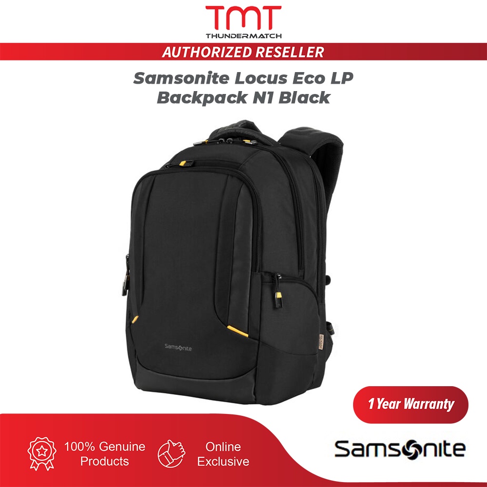 Samsonite Locus Eco LP Black Backpack N1 / N2 / V Shopee Malaysia