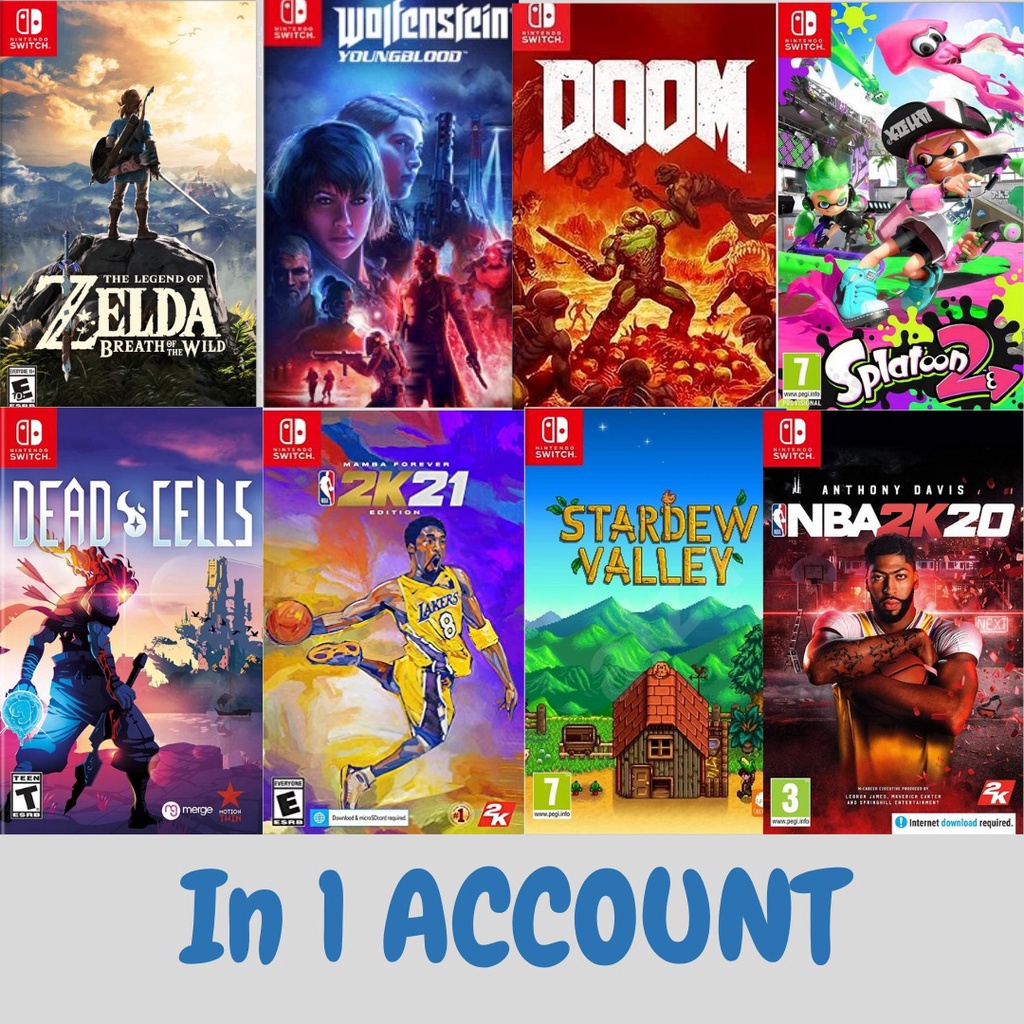 [🔥Merged Games🔥] Nintendo Switch Zelda + DLC, Splatoon 2,Stardew Valley