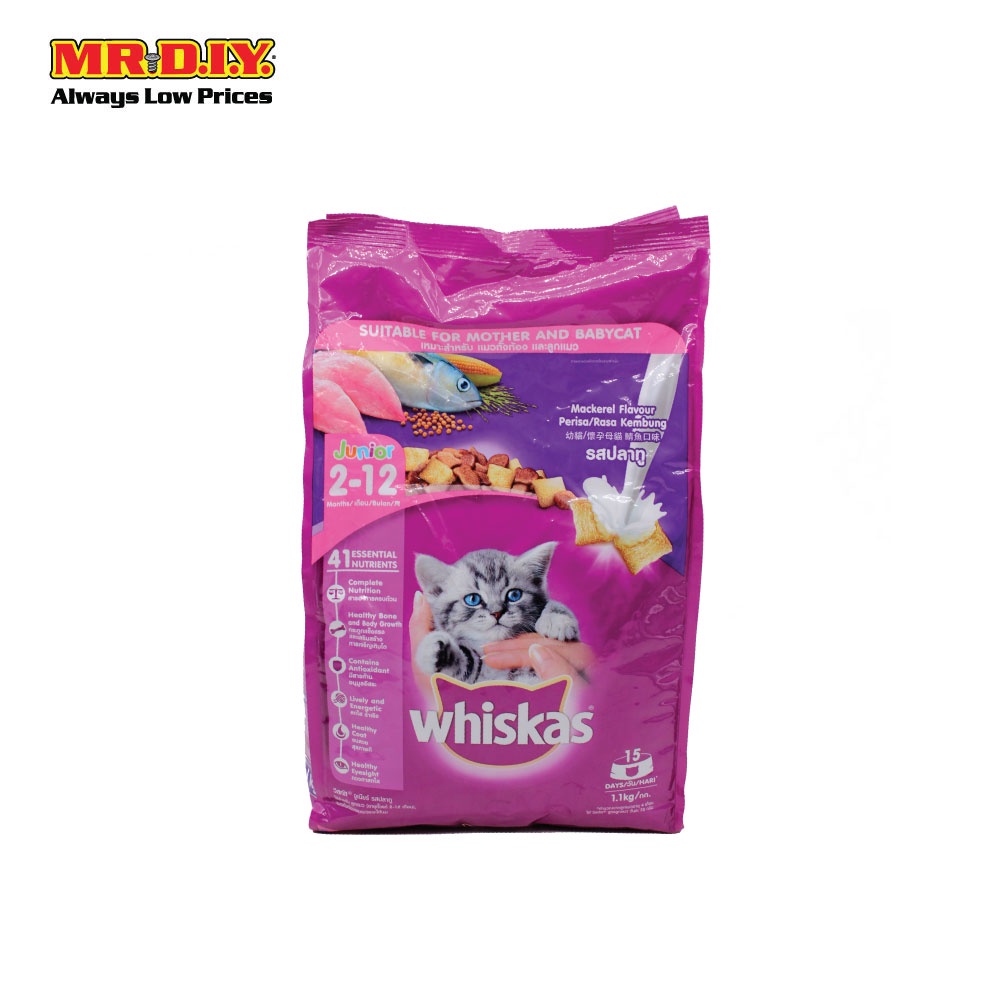 WHISKAS Junior Mackerel (1.1KG) Shopee Malaysia
