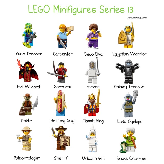 [BricksInBoots] LEGO Minifigure Series 13 (Individual Characters