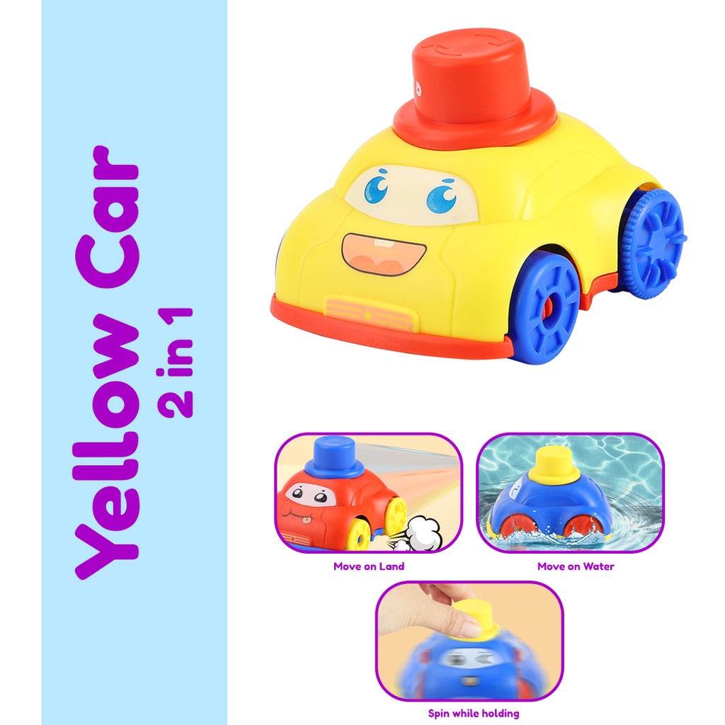 Realeos Kids Toy Press Go Owl Car Snail Penguin Push Pull Back Toys