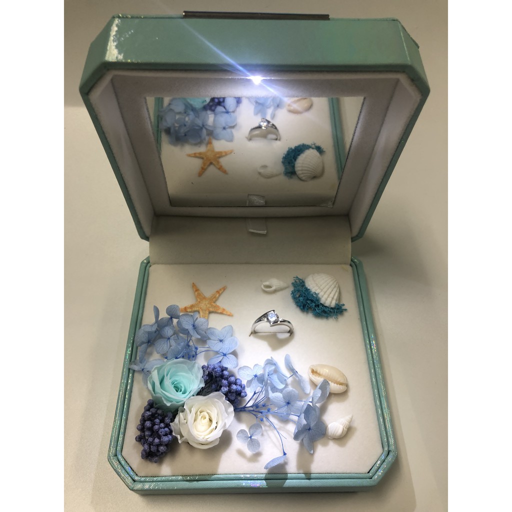 💯[in stock]💯ledLamp Engagement Ring Box Wedding Single Ring HighEnd