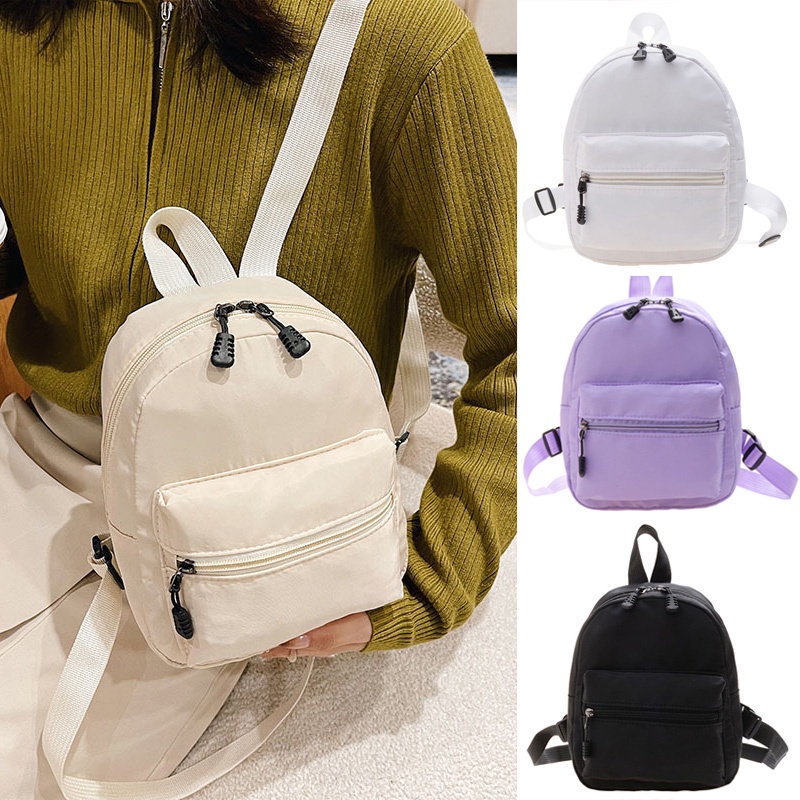 Fashion Nylon Mini Backpack 2022 Women Small Travel Bagpack Ladies