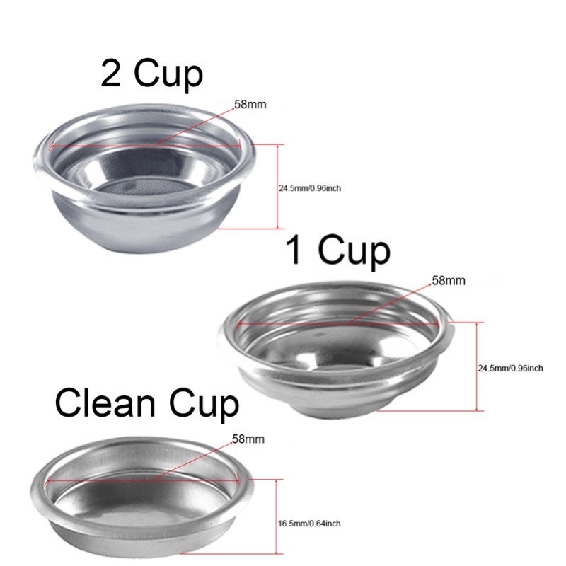 Coffee Filter Cup 58mm Non Pressurized Filter Basket For E61,breville