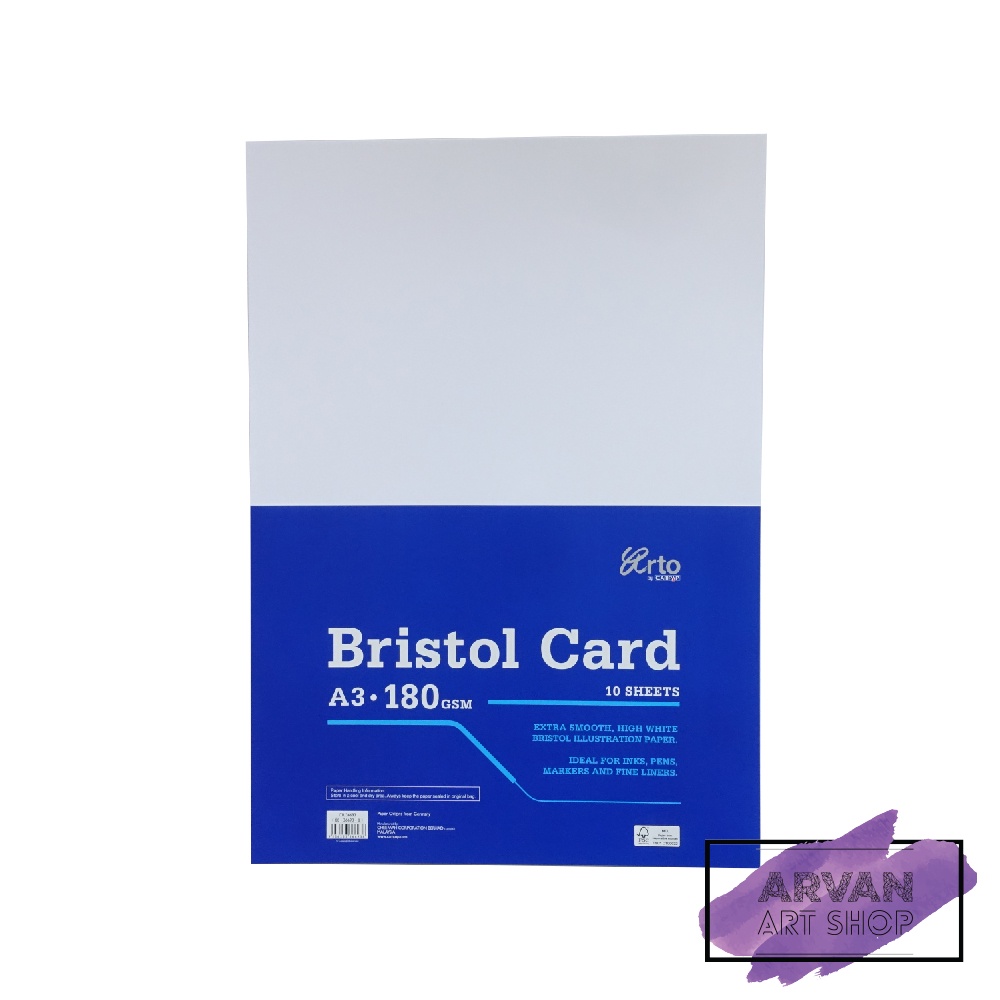 Campap Arto A3 Bristol Paper Card Pack ( 180GSM / 300GSM, 10 Sheets/pack) Shopee Malaysia