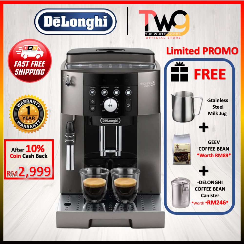 [FREE SHPPING + 3 GIFT] Delonghi ECAM250.33.TB Magnifica S Smart Fully