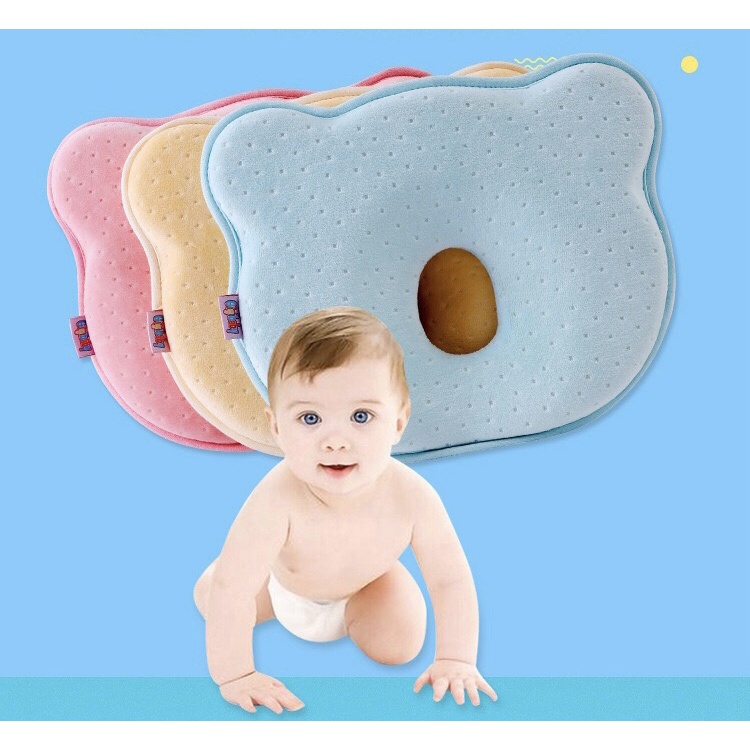 🐳Memory Cotton Breathable Infant Baby Shaping Pillow Prevent Flat Head