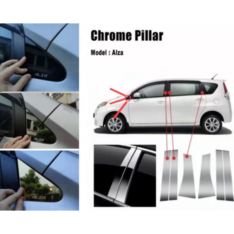 FRONT SIDE MIRROR COVER ALZA / DOOR PILLAR Shopee Malaysia