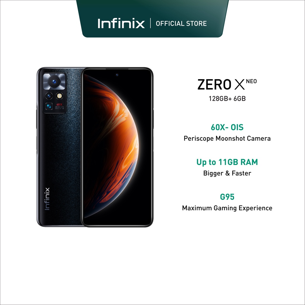 Infinix Zero X Neo (8GB RAM+128GB ROM) 60X Hybrid Zoom with OIS (8+3GB