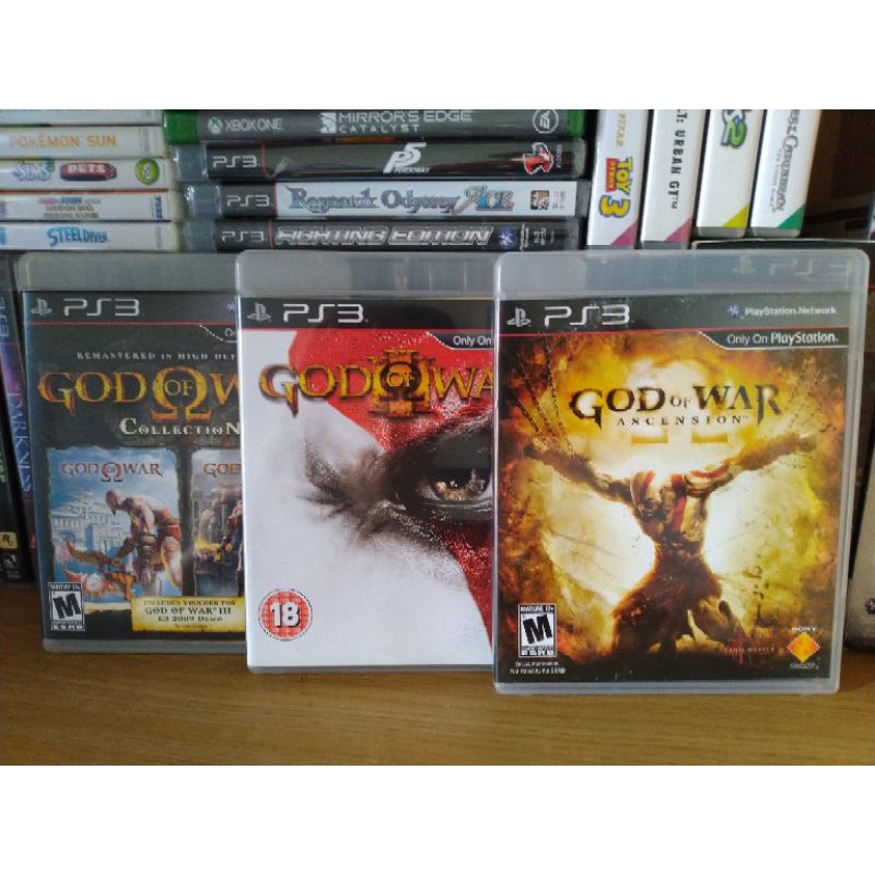 God Of War I, II HD Collection, III 3, Ascension PS3 Shopee Malaysia