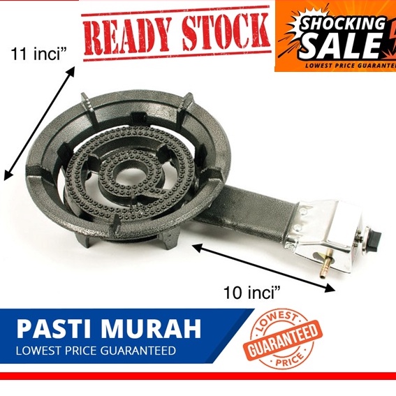 ( Puchong READY STOCK ) Auto Cast Iron Gas Stove / Cast Iron Gas Stove