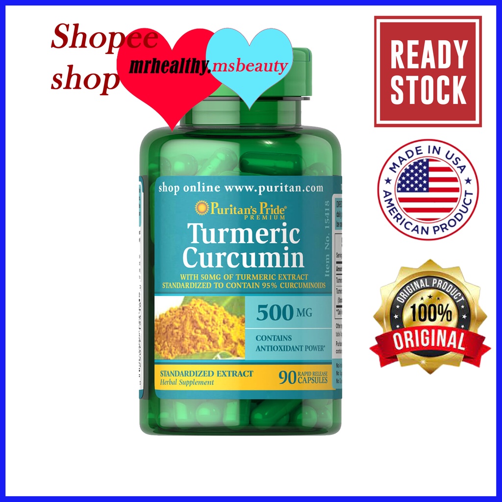 Puritan Turmeric Curcumin 500 mg 90 Capsules antioxidant, antiinflammatory, support joint