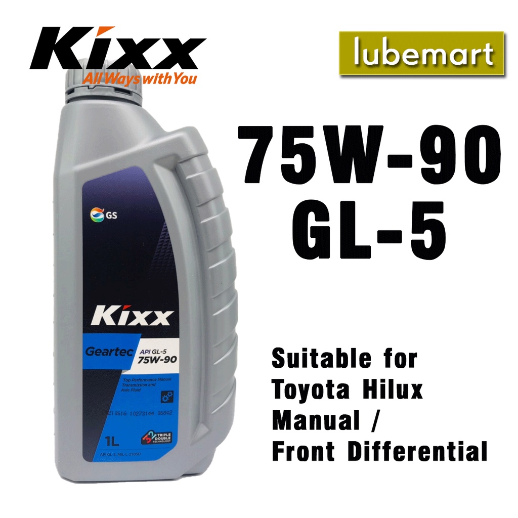 75W90 KIXX GEARTEC GL5 75W90 (1 Liter) GL5 Gear Oil Suitable for