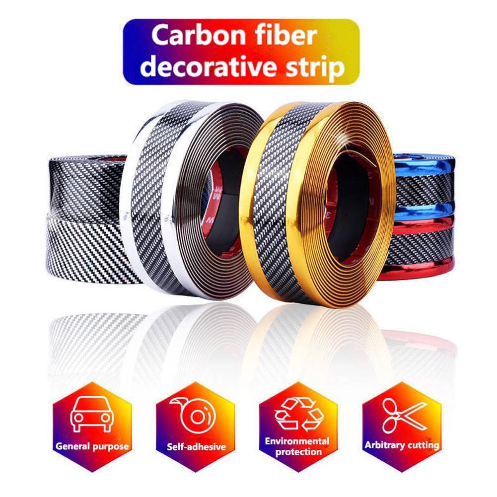5CM Car Sticker 5D 6D Carbon Fiber Universal Styling Car Side Protector