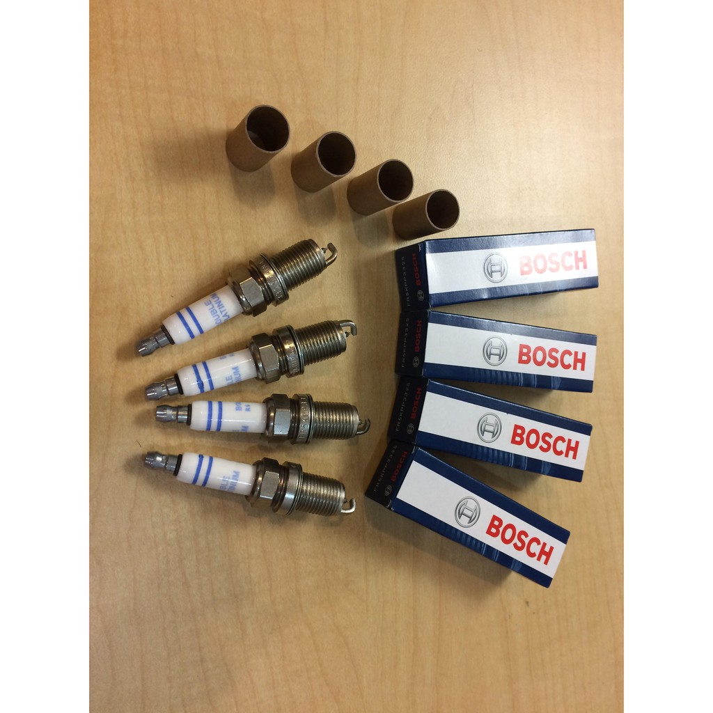 BOSCH DOUBLE PLATINUM SPARK PLUG VW AUDI A4 B8 A5 A6 C6 C7 Q3 Q5 TT EOS GOLF GTi PASSAT 1.8 2.0
