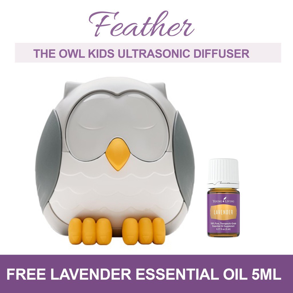 Young Livings Feather the Owl Kids Ultrasonic Diffuser + Free Gift
