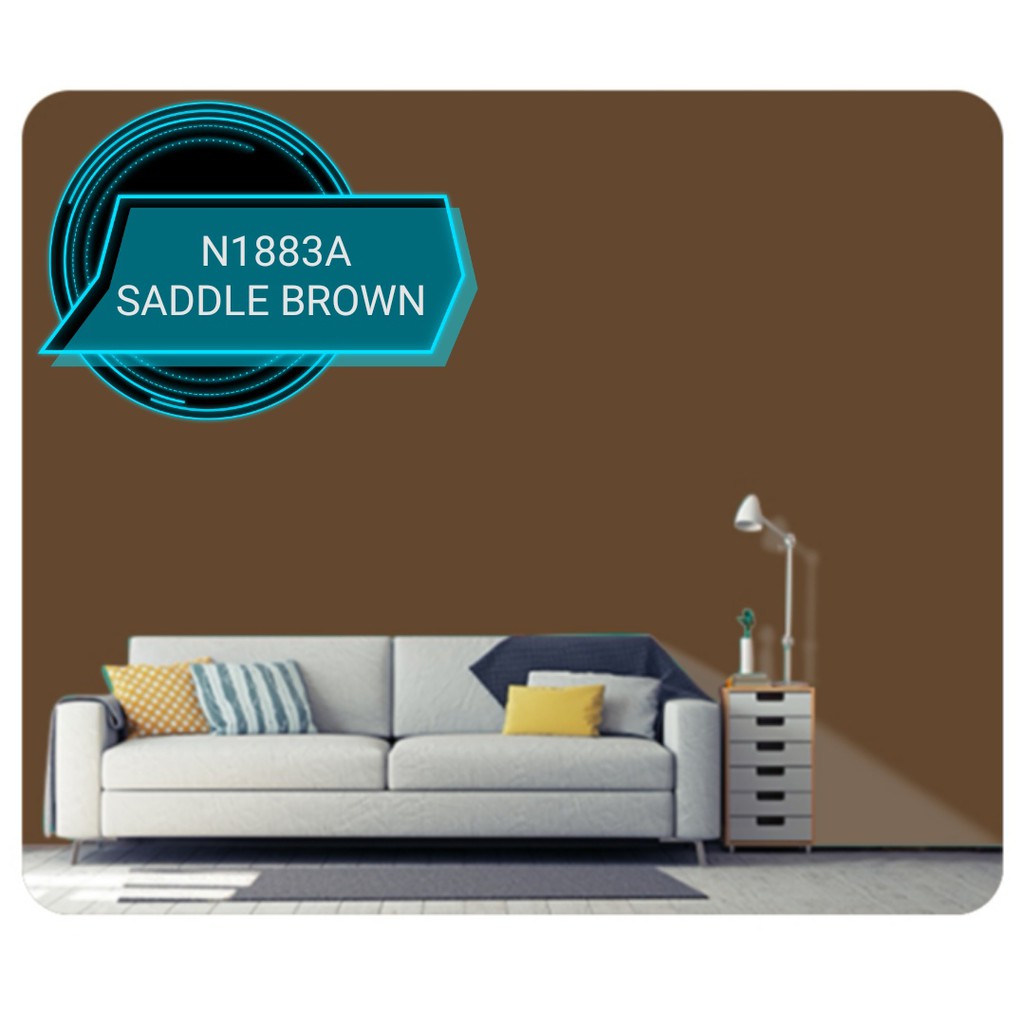 NIPPON Interior Paint QGlo 5 liter N1883A SADDLE BROWN Shopee Malaysia