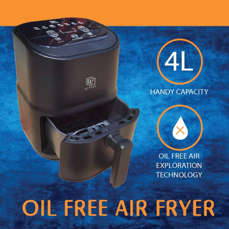 KT WARE 3D Air Fryer Cooker Electric Fryer Air Frier 360 Smart Oven Non