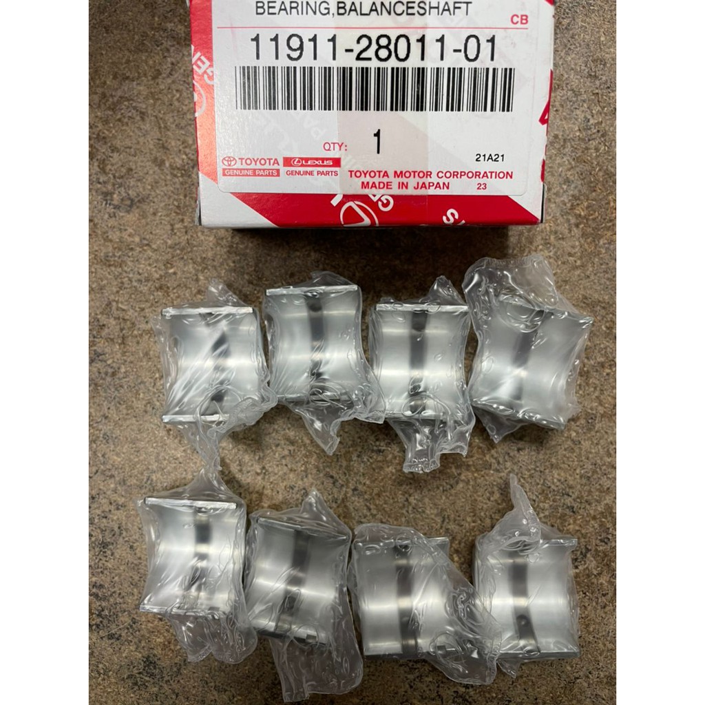 ORIGINAL TOYOTA BALANCE SHAFT BEARING 8PCS ALPHARD/VELLFIRE ANH20