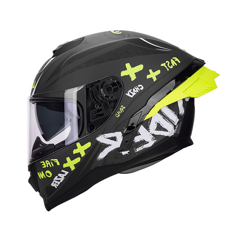 Lazer motorcycle helmet double lens big tail four season helmet glasses