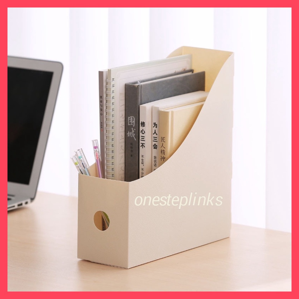 Foldable File Storage Box Home Office Books Book Stand Paper Holders