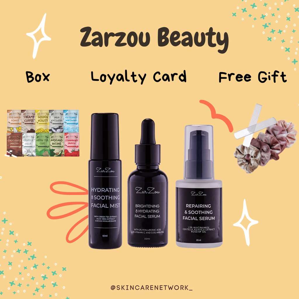 [POSTAGE EVERYDAY] ZARZOU FACE MIST HSM BHS RSS GMK BRIGHTENING HYDRATING SOOTHING REPAIRING