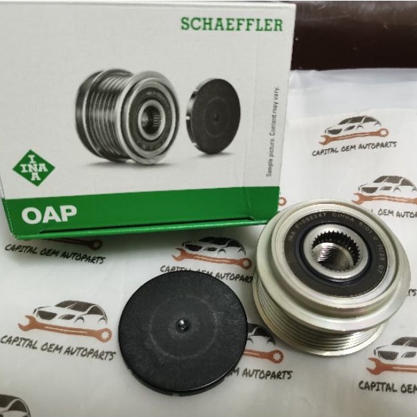 INA ORIGINAL ALTERNATOR CLUTCH PULLEY FOR PROTON CAMPRO GEN2 ,BLM , FLX , EXORA , PERSONA, NEW