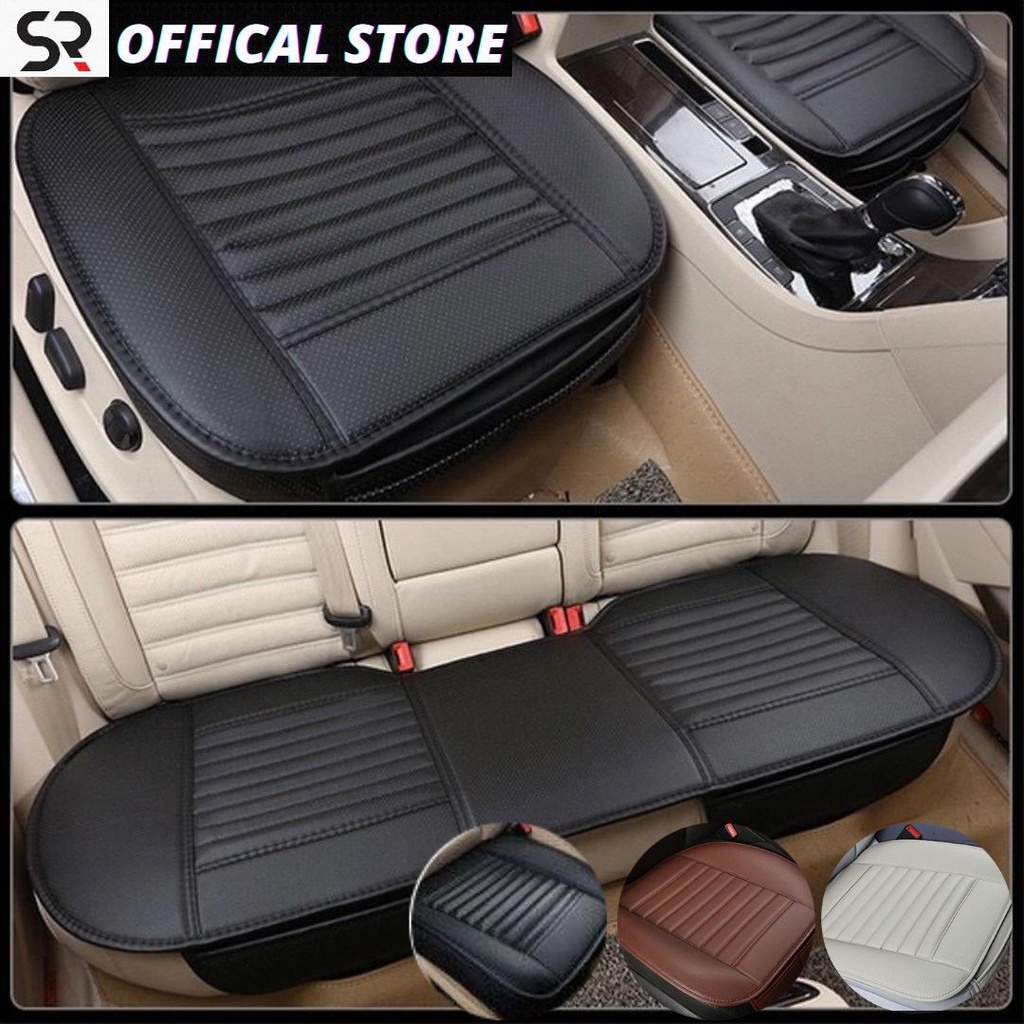 Car Front Seat Cover Covers Breathable PU Leather Seat Pad Mat Cushion