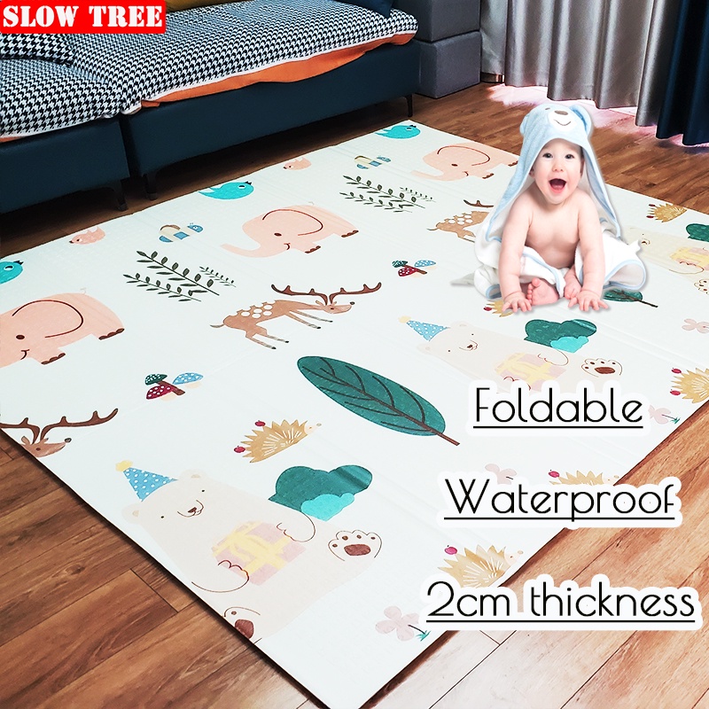 Baby Folding Mat Play Mat Extra Large Foam Playmat Crawl Mat Reversible