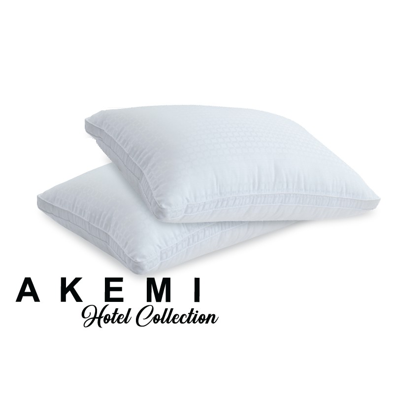 AKEMI Hotel Collection Premium Fibre Fill Pillow (2 Pillows)VACUUM