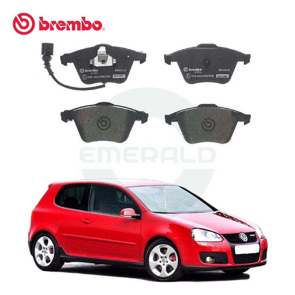 BREMBO Xtra Front Brake Pads (1 set) Volkswagen Golf 2.0 GTI Mark 5