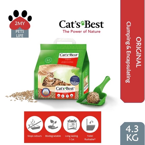 Cat's Best Original Cat Litter 10L (4.3KG) Shopee Malaysia