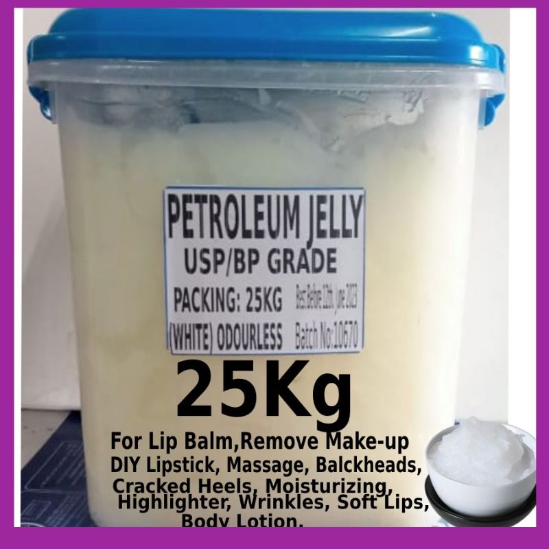 25Kg Petroleum Jelly, For VASELINE/ WHITE ODOURLESS USP/BP GRADE, Cosmetics, Lip Balm, Mold