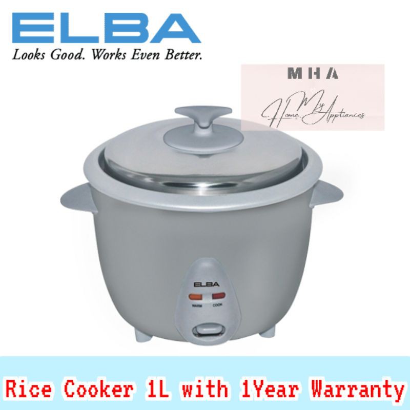 ELBA RICE COOKER 1L ERCE1060T(SV) Shopee Malaysia