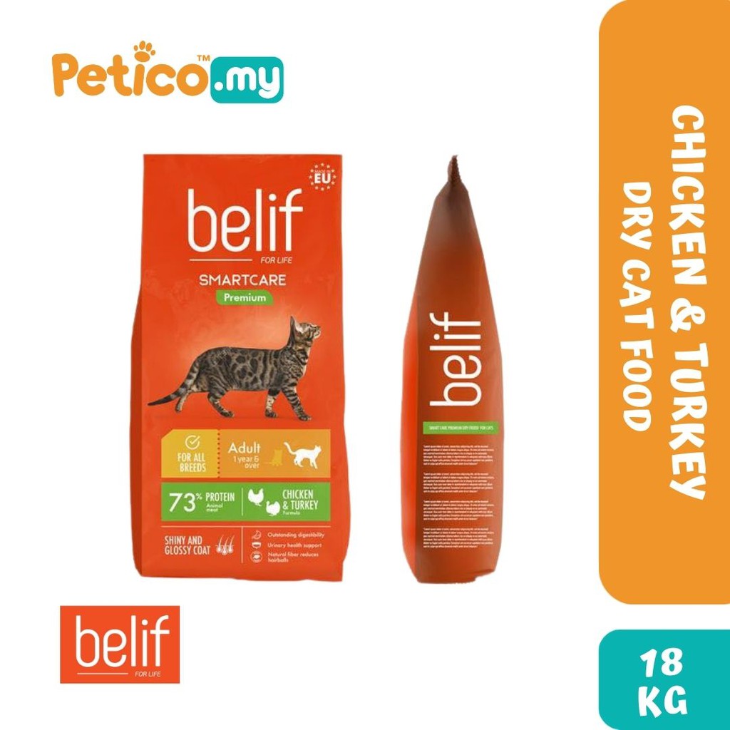 BELIF 18kg Dry Cat Food (Chicken & Turkey) Shopee Malaysia