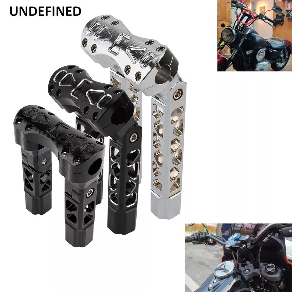 25mm Pullback Handlebar Risers Straight Adjust Riser Clamp for Harley