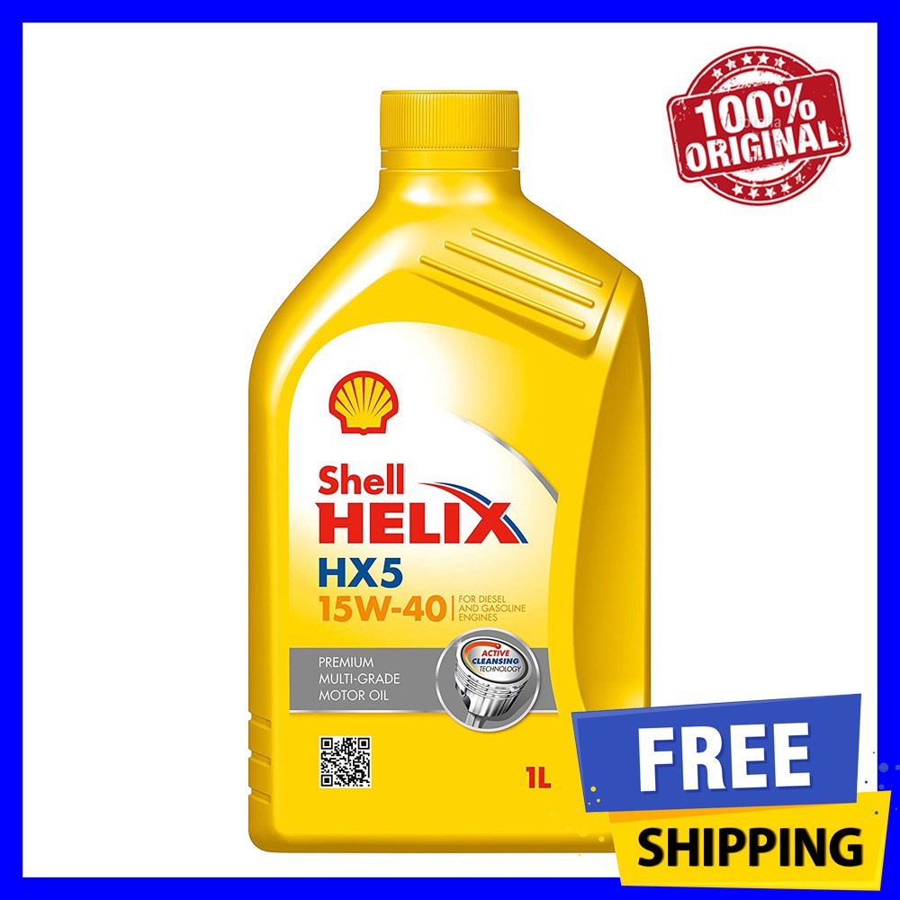 petronas engine oil Shell Helix HX5 15W40 Engine Oil (1L) Shopee Malaysia