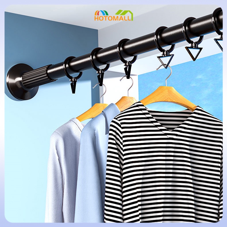 Reinforced Rod Langsir Curtain Rod Boleh Adjust Free punching