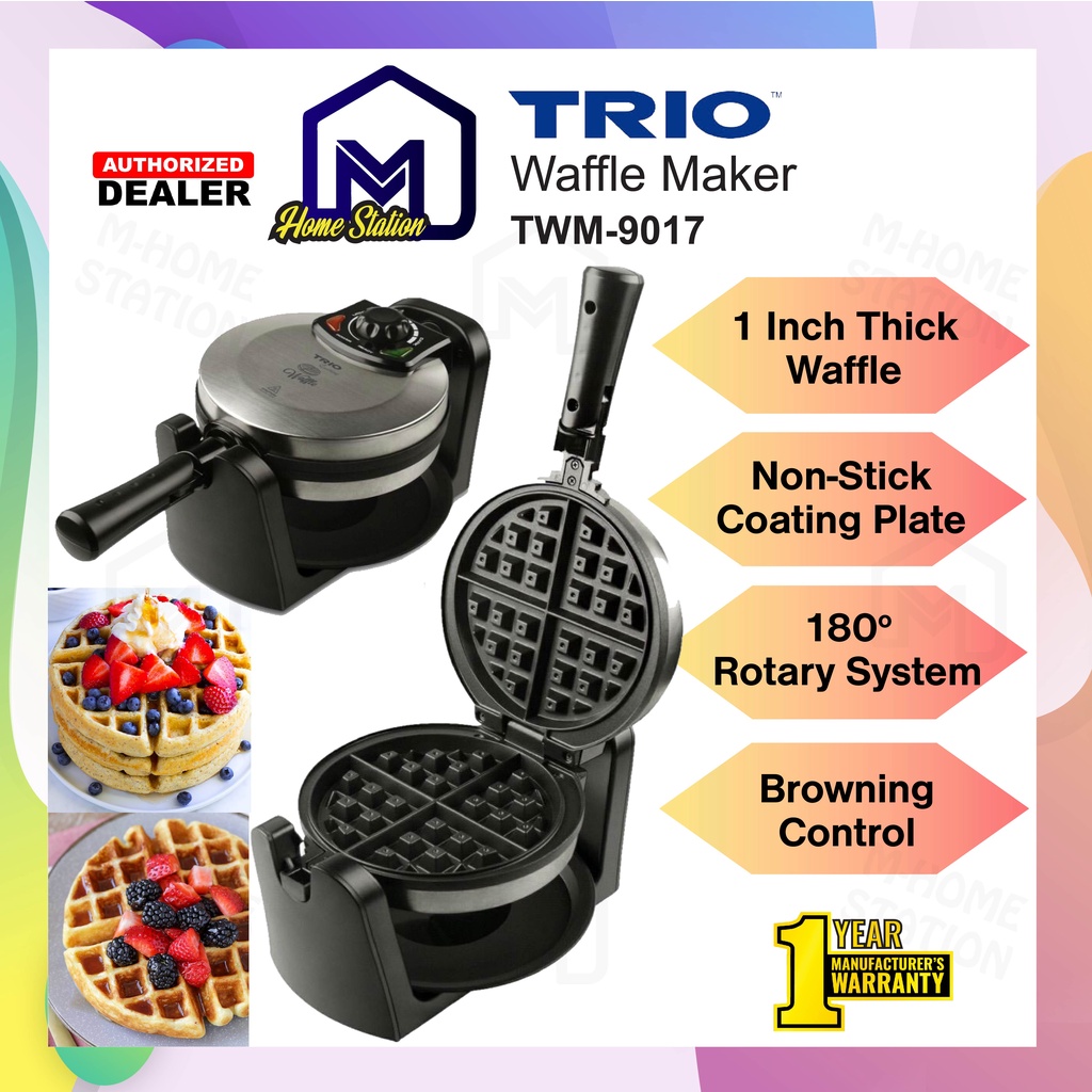 Trio 180° Rotating Waffle Maker TWM85 / TWM85 or TWM9017 TWM9017