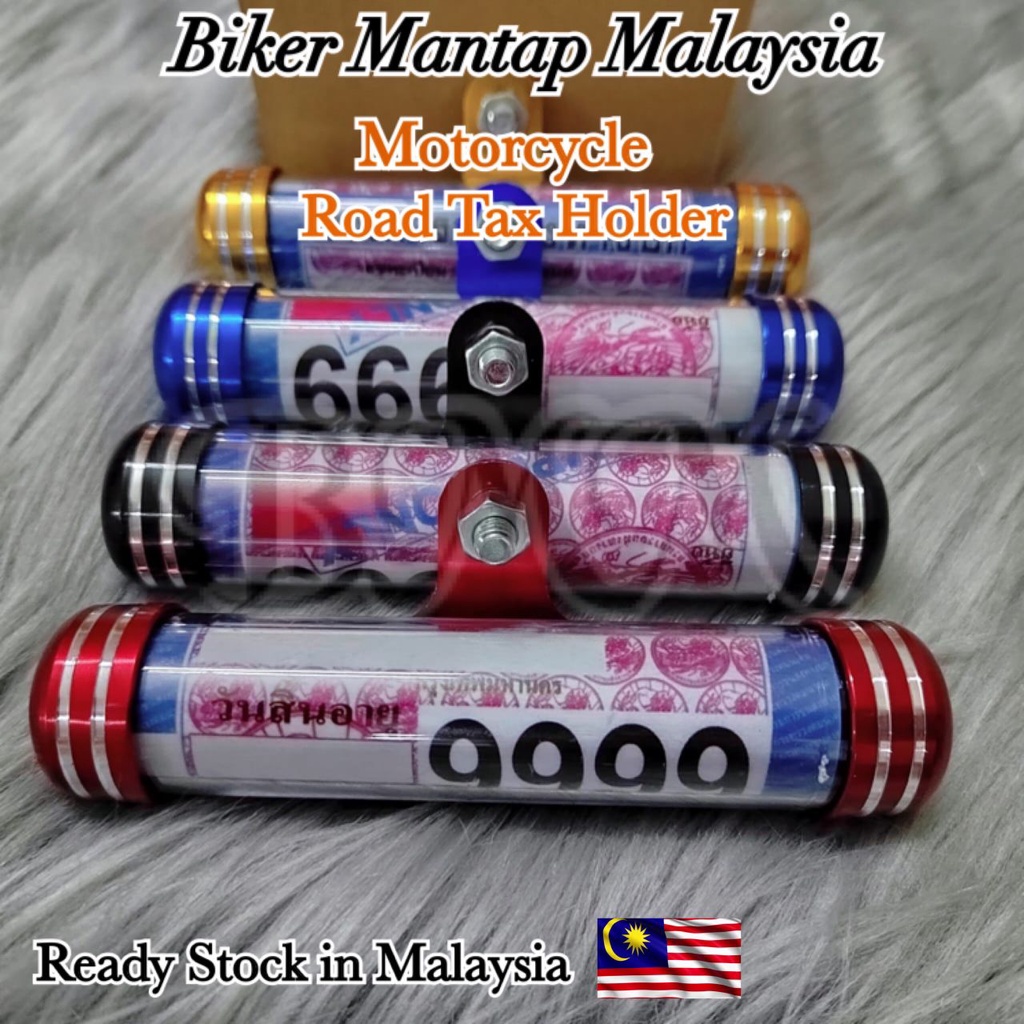 BikerMantap💥Colourful Motorbike Roadtax Holder Roadtax Container Cover