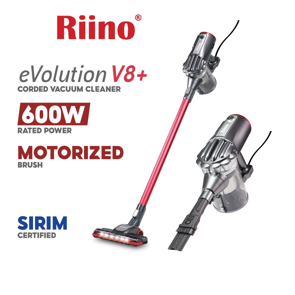 Riino EVolution V8+ Super Cyclone Handheld Vacuum Cleaner With