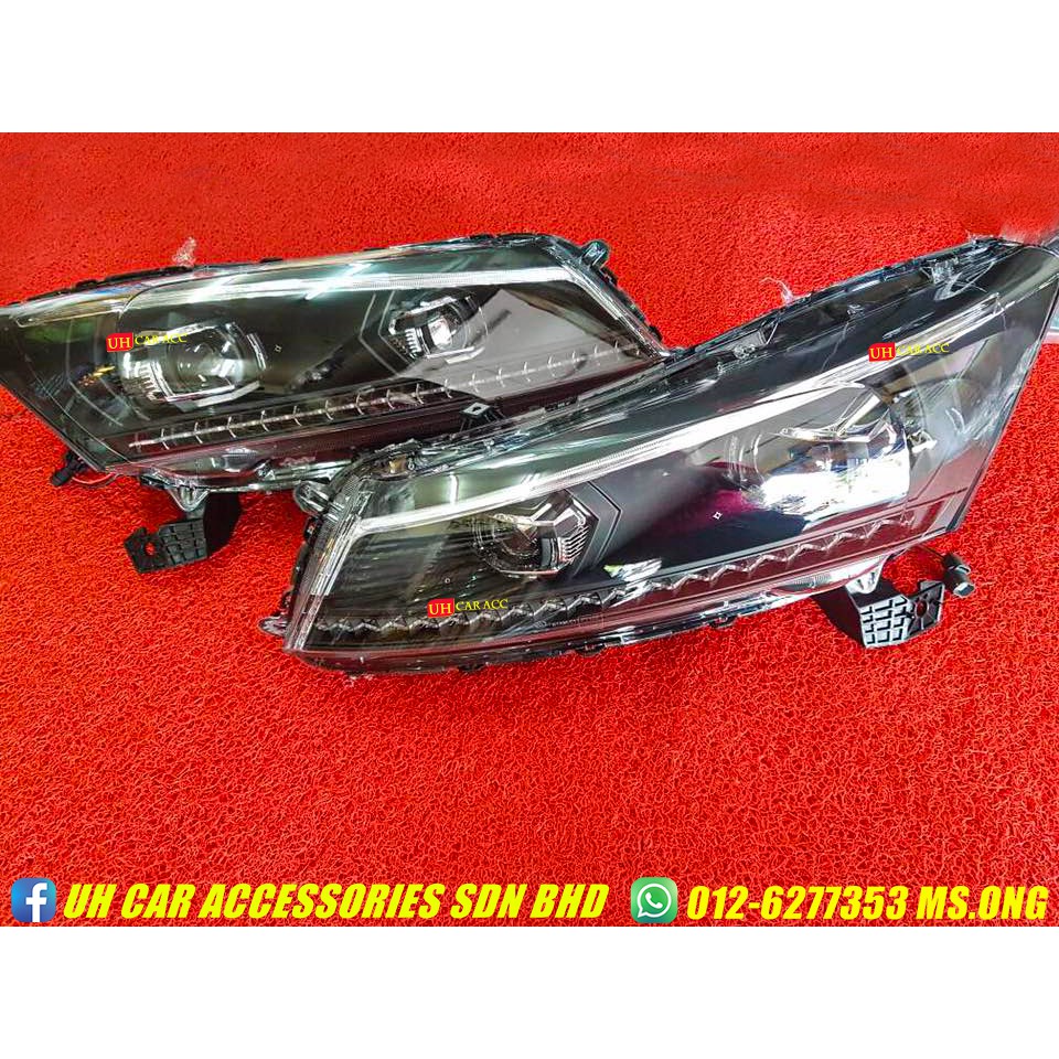 Honda Accord 2008-2012 LED Light Bar Headlamp Head Lamp Light Lamp