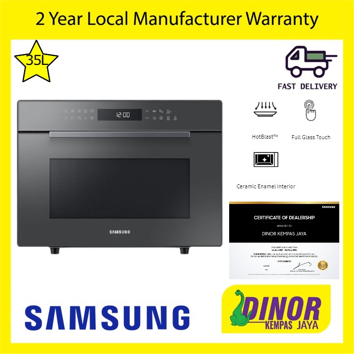 Samsung 35L Convection Microwave Oven With HOT BLAST MC35R8088LC/SM