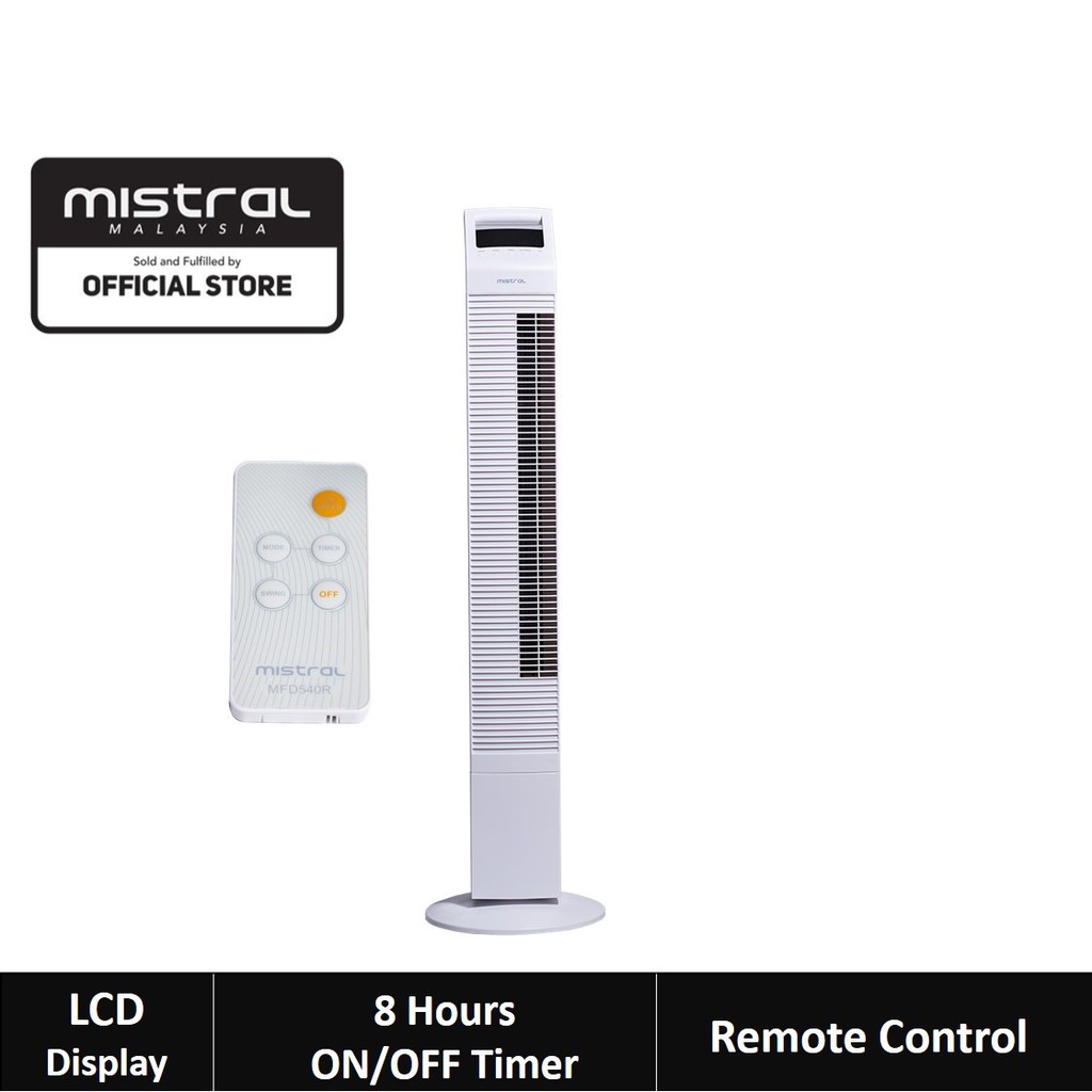 Mistral Tower Fan with Remote Control MFD540R Shopee Malaysia