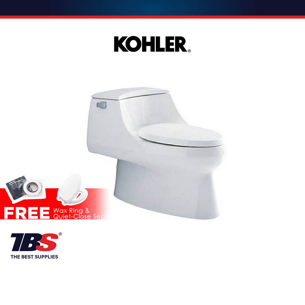 KOHLER San Raphael Class Five 4.8L One Piece Toilet FREE Wax Ring and