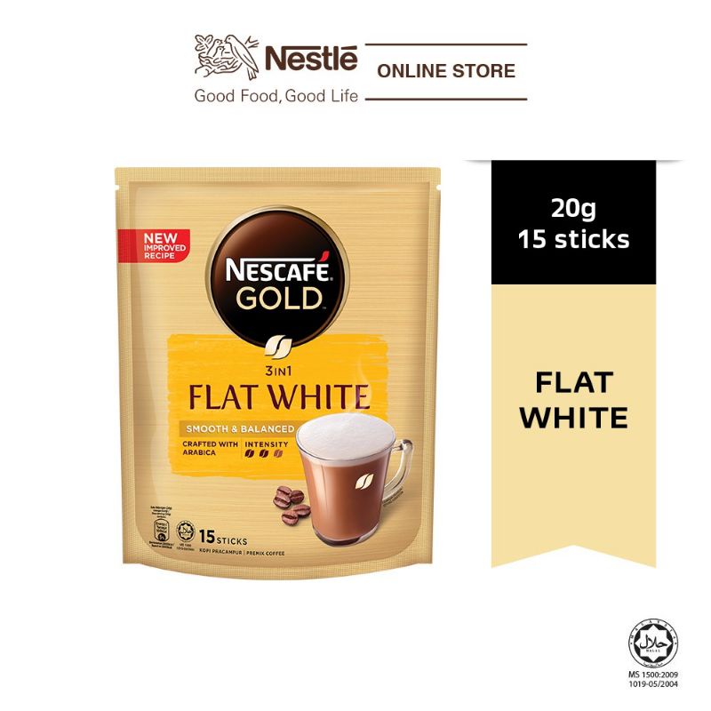 Nescafe Gold Flat White 15S/Dark Latte 12S/ Creamy Latte 12S (Instant