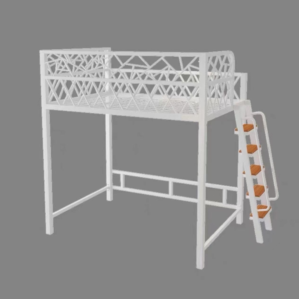 Elevated bed bed under table simple up and down bed small apartment