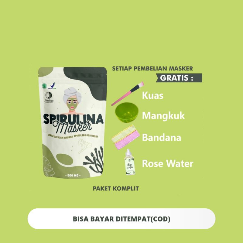 Acne Solusion Spirulina Mask Contents 15 Capsules + Brush (pay For Place) Shopee Malaysia