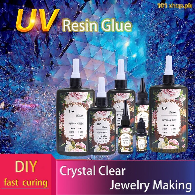 Hard UV Resin Glue Crystal Clear Ultraviolet Curing Epoxy Resin Jewelry