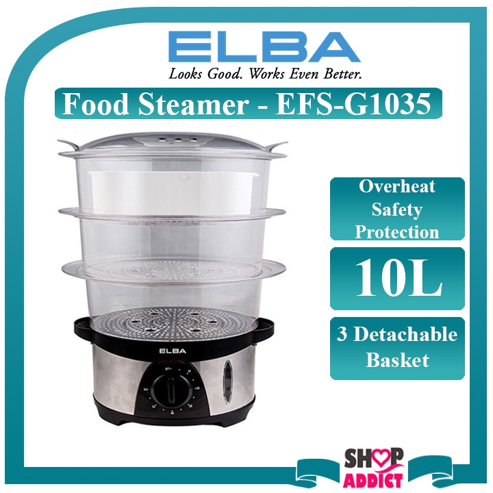 ELBA FOOD STEAMER EFS G1035 (SS) Shopee Malaysia